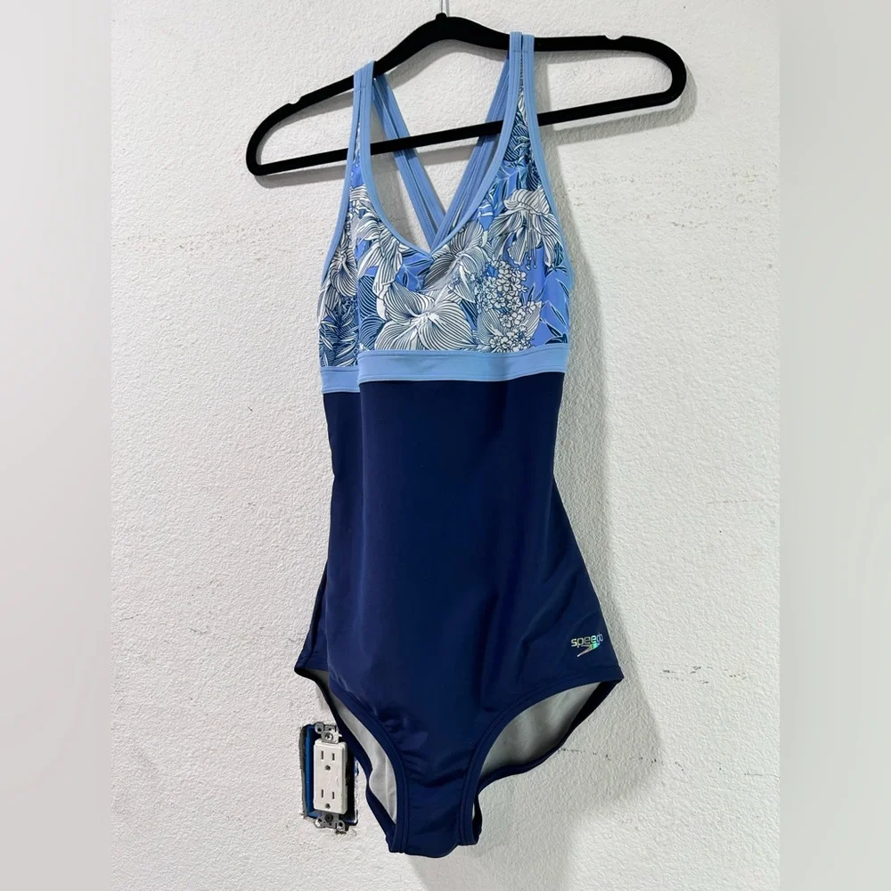 Speedo Light Blue Swimsuit - Picture 2 of 16